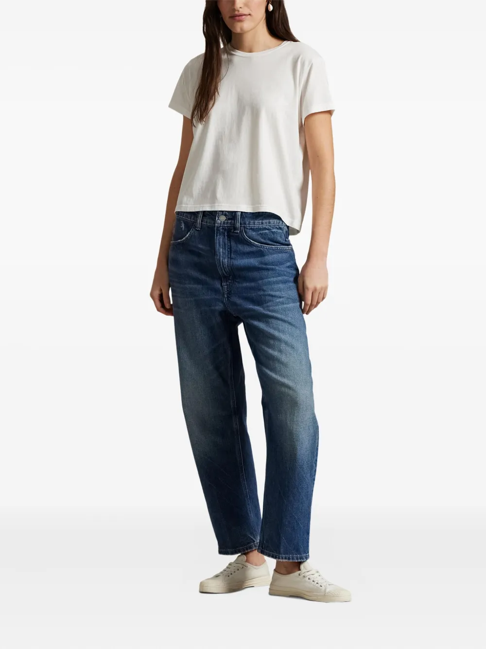 Polo Ralph Lauren Rlxd Tpr Ankle Boyfriend 3X1 Rigid Denim Denim