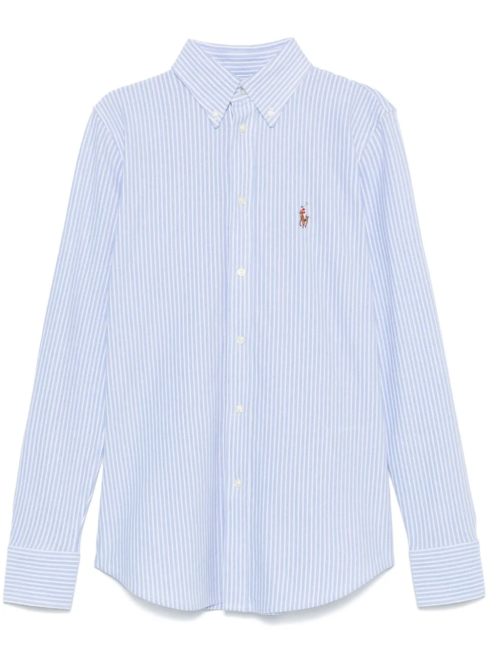 Polo Ralph Lauren Ls Str Heidi Long Sleeve Knit 55/2 Yd Oxford Mesh Shirt