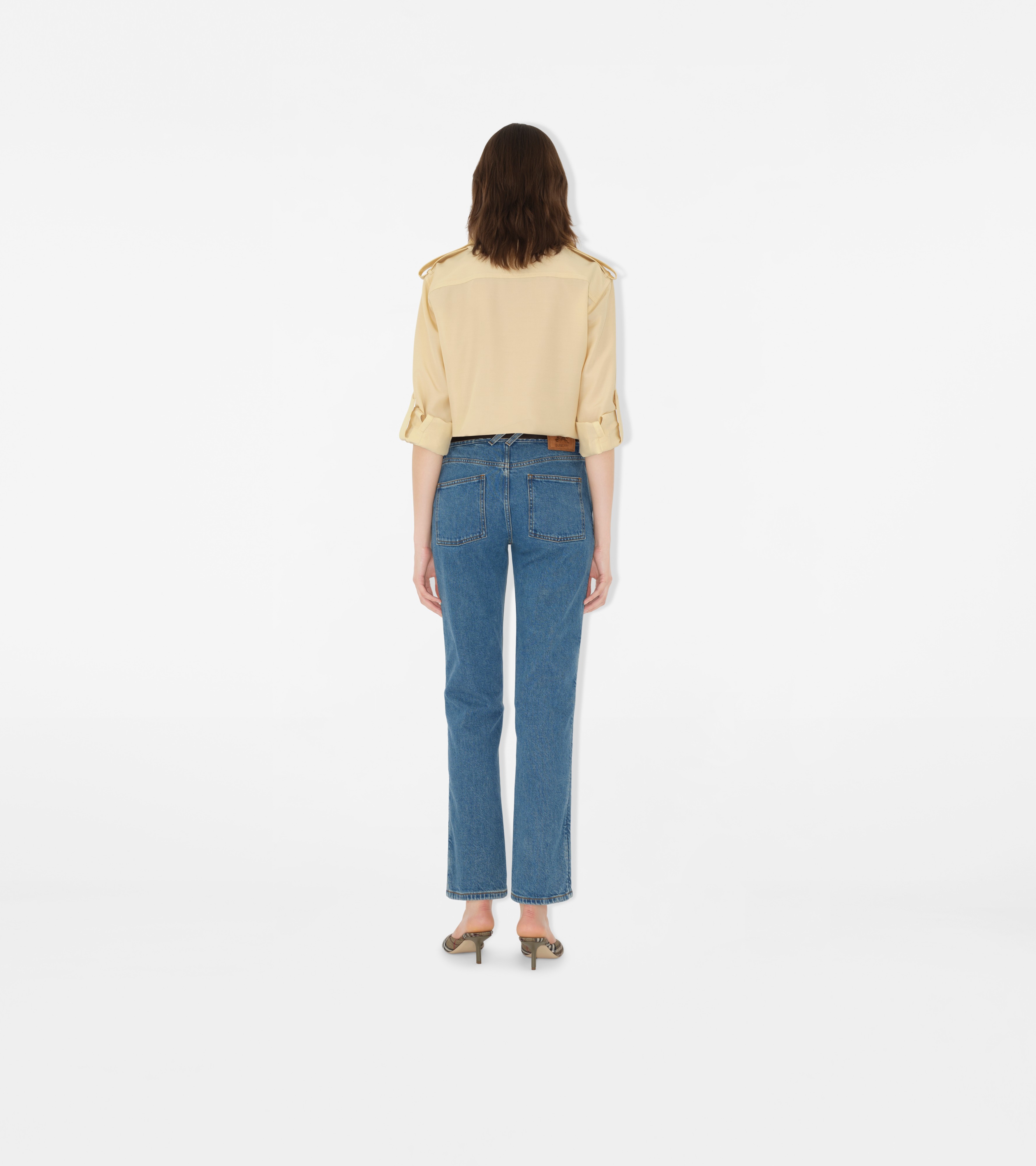 Mid-rise Straight Jeans