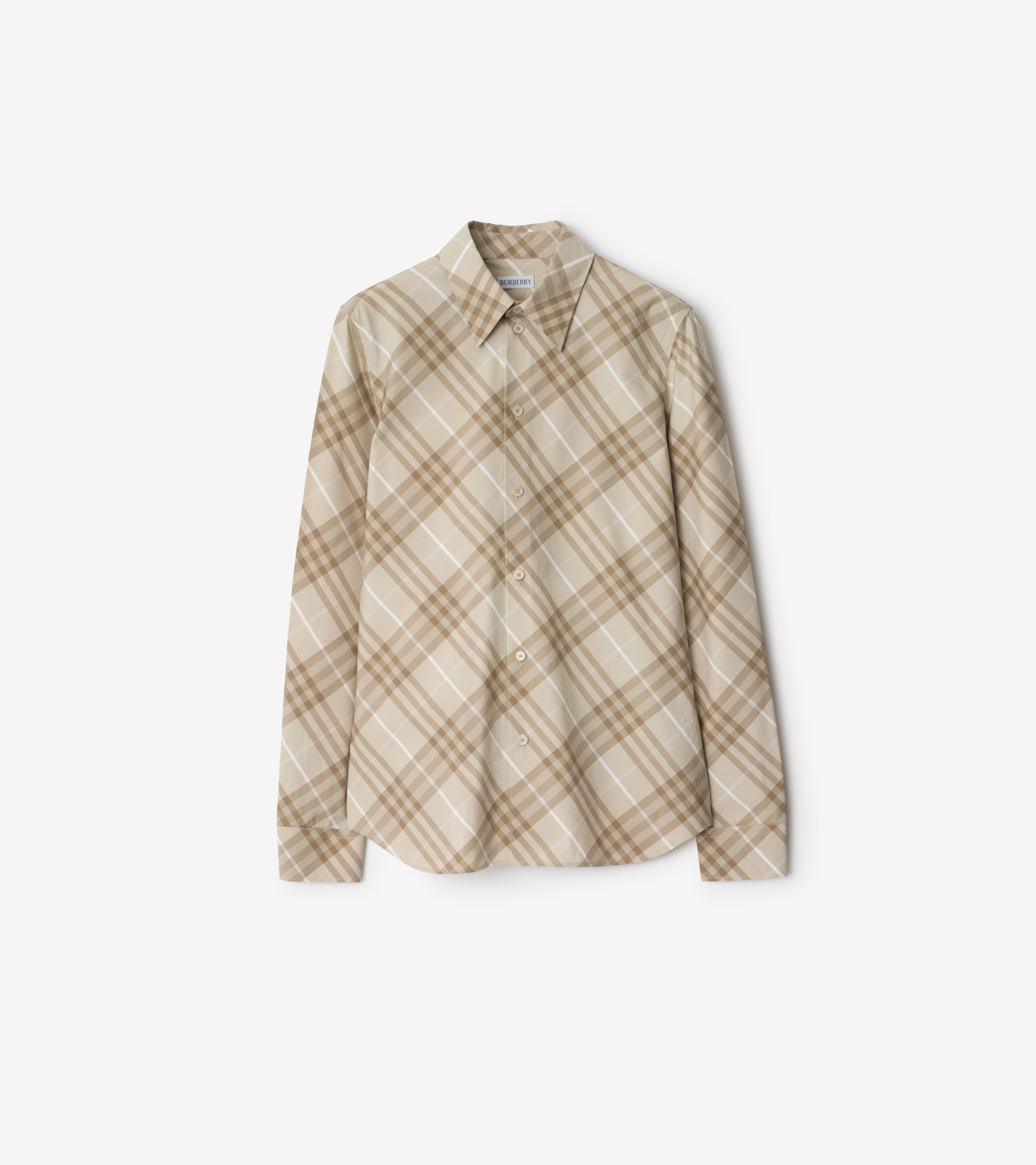 Slim Fit Check Cotton Shirt