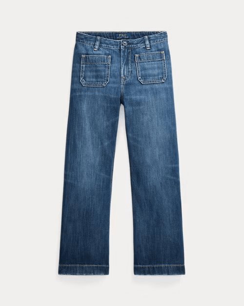 Logo Wide-Leg Jean