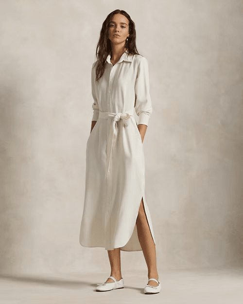 Satin Shirtdress