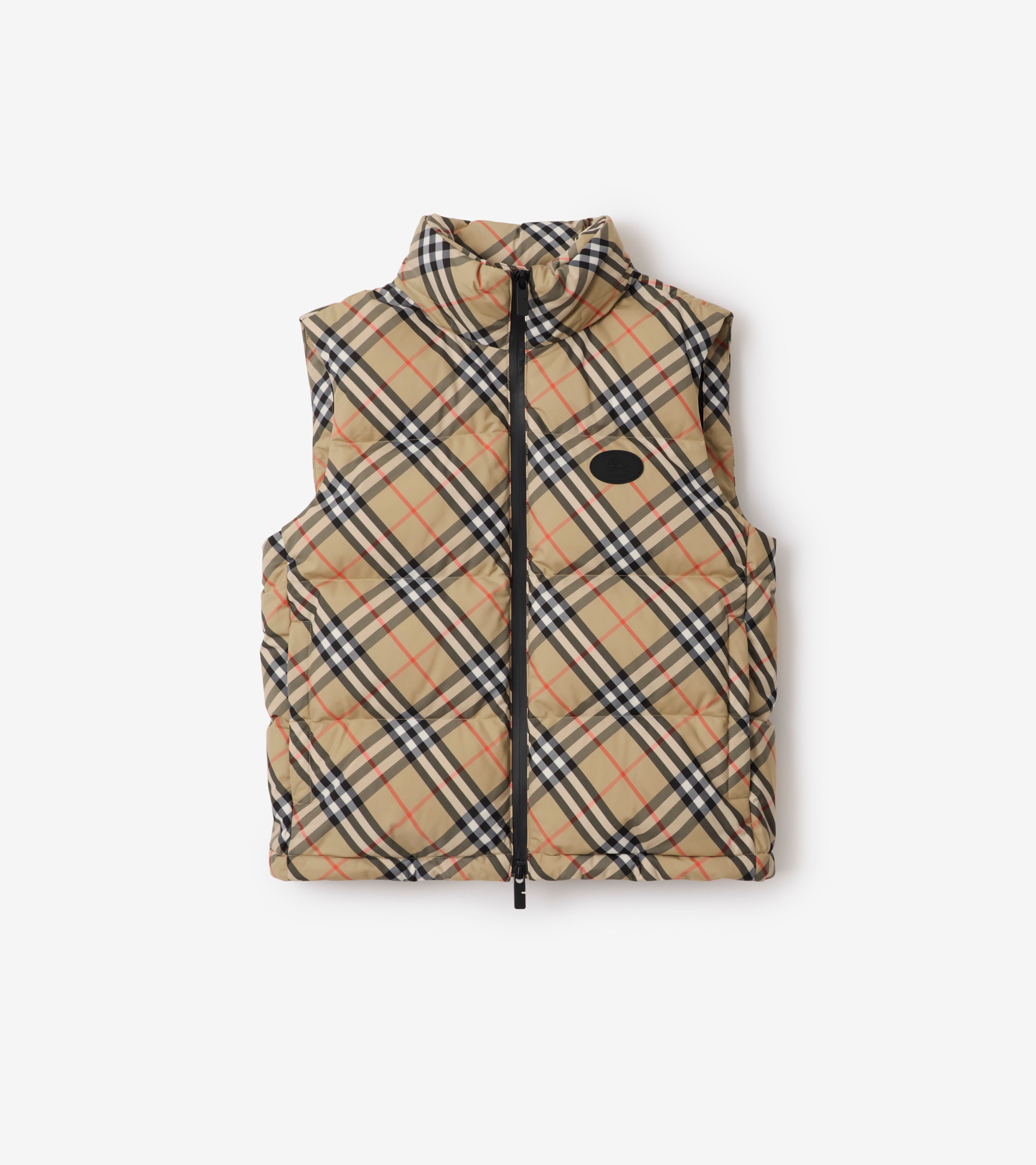 Check Puffer Gilet