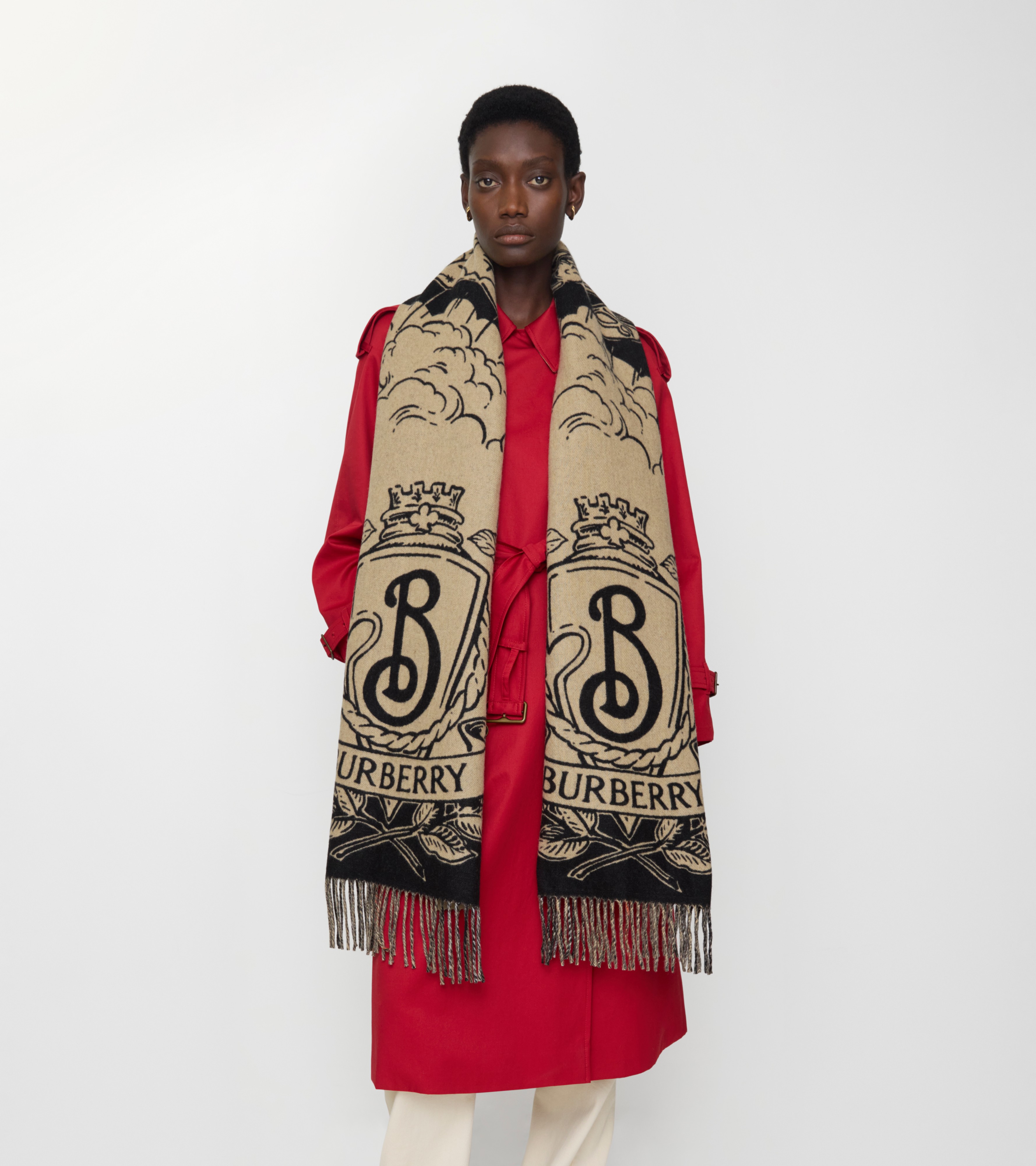 Wide Reversible Stormy Knight Scarf