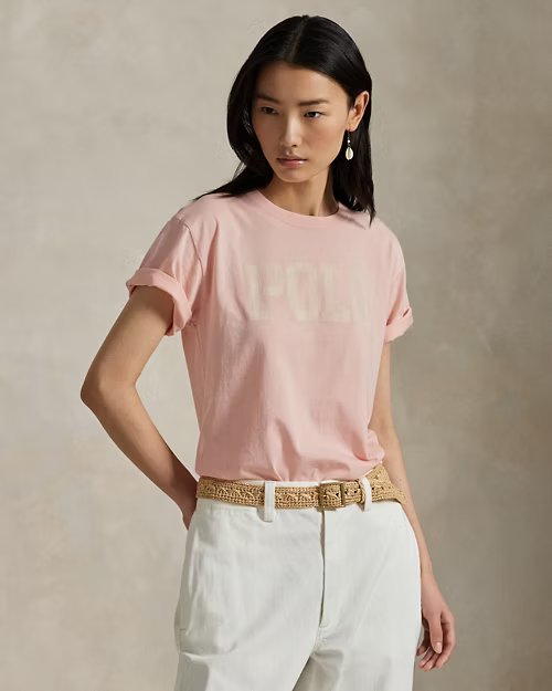 Logo Cotton Jersey Crewneck Tee