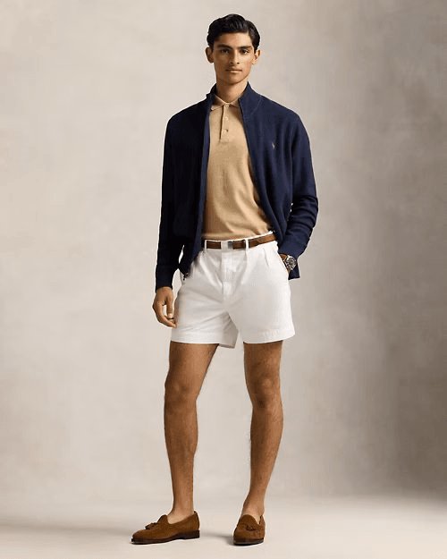 Mesh-Knit Cotton Full-Zip Jumper, view 3