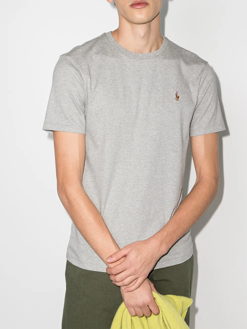 Polo Ralph Lauren Sscncmslm1 Short Sleeve T Shirt 50/1 Interlock T Shirt, view 3