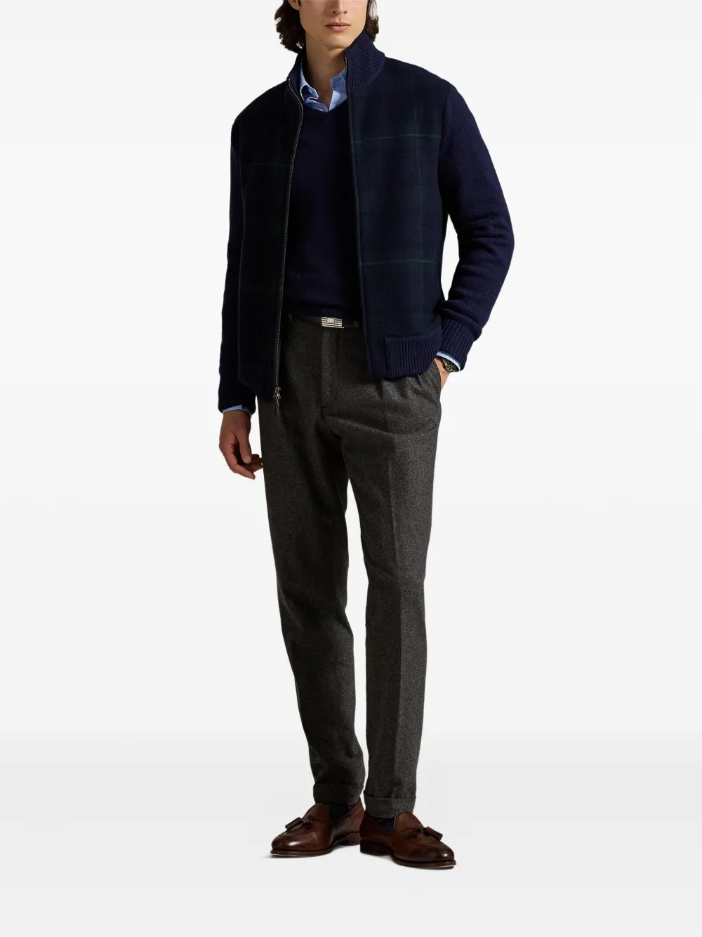 Polo Ralph Lauren Lspolotrtnfz Long Sleeve Full Zip 2/15 Merino Wool Knit, view 2