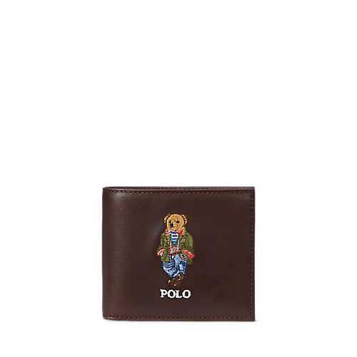 Polo Bear Leather Billfold Wallet