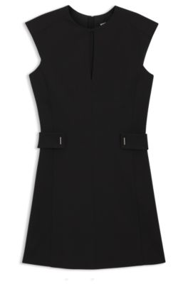 Shift Dress With Belt Detail