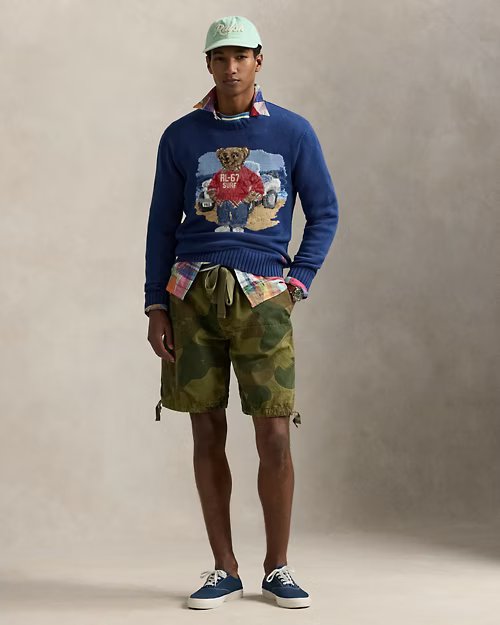 Polo Bear Cotton Jumper, view 3