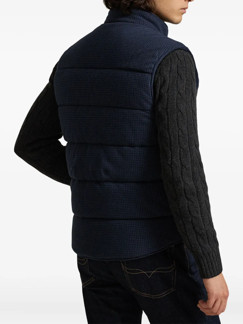 Polo Ralph Lauren Cfbtnvstm13 Vest 40/1 Dbl Knit Jacq Vest, view 3