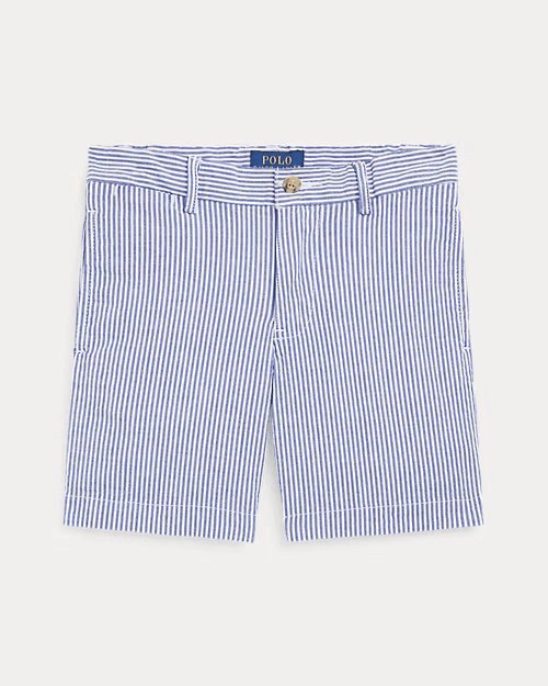 Stretch Cotton Seersucker Short, view 2