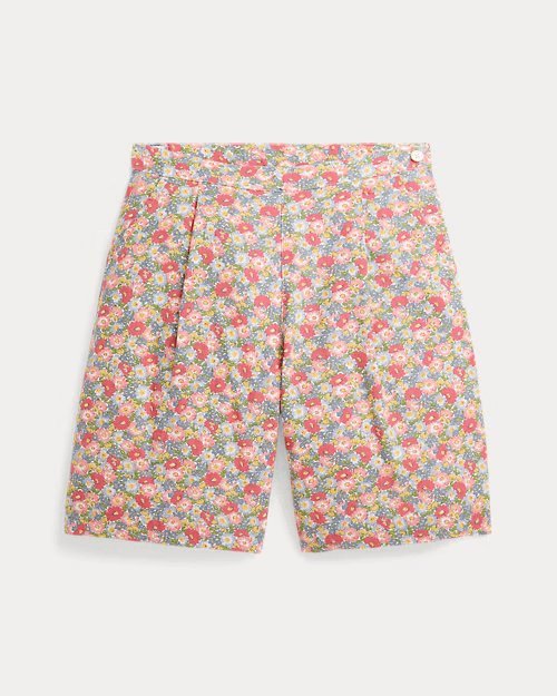Floral Linen-Cotton Short, view 2