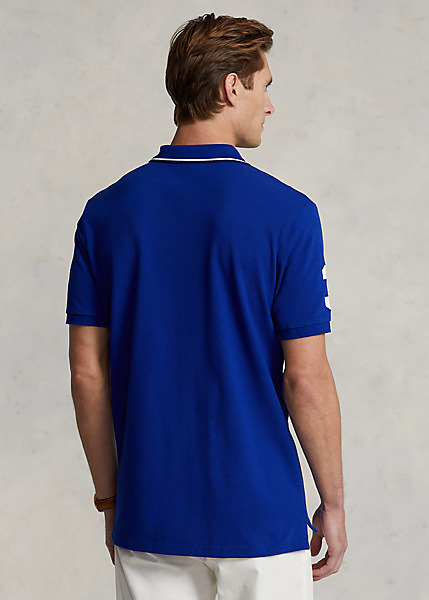Polo Ralph Lauren Custom Slim Fit Triple-Pony Polo Shirt, view 4
