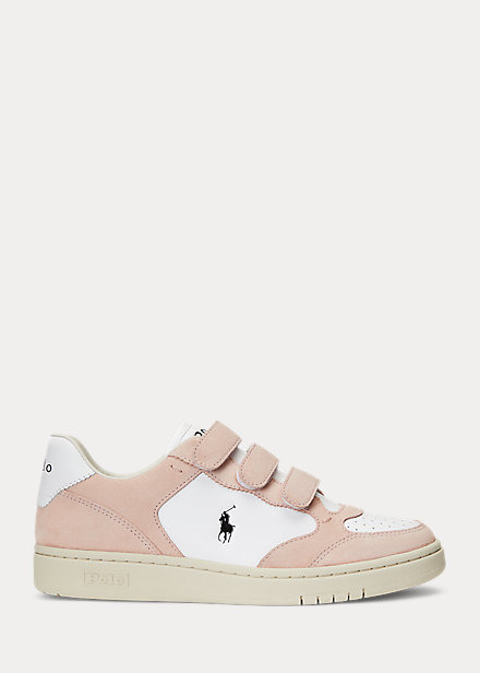 Polo Ralph Lauren Court Leather & Canvas Trainer