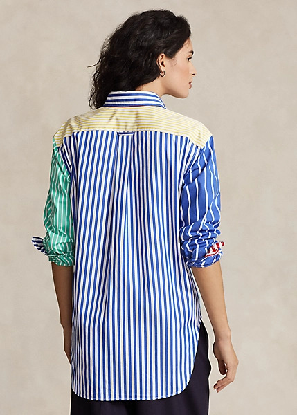 Polo Ralph Lauren Oversize Striped Cotton Fun Shirt, view 4