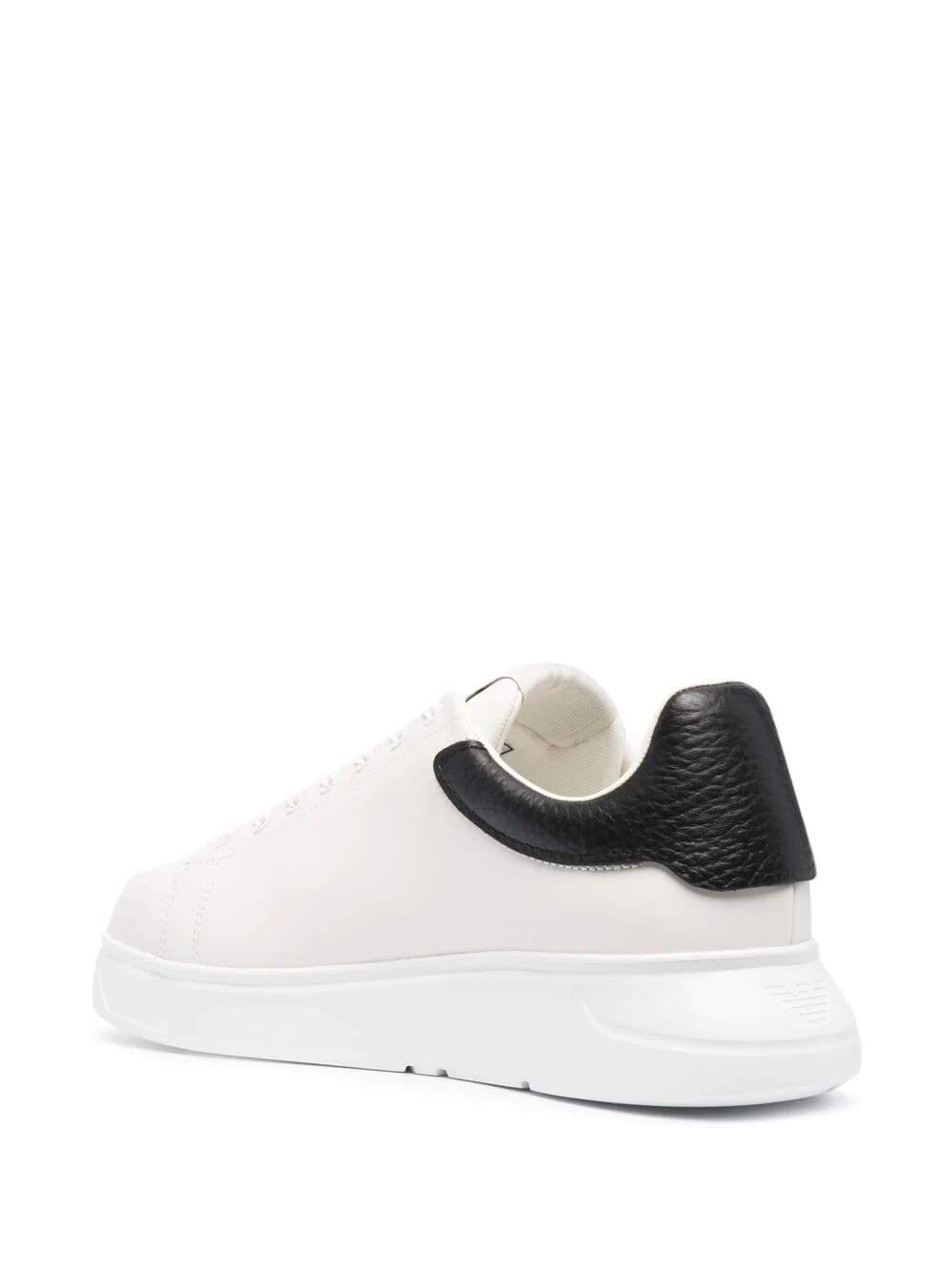 Signature Logo-Print Leather Sneakers, view 3