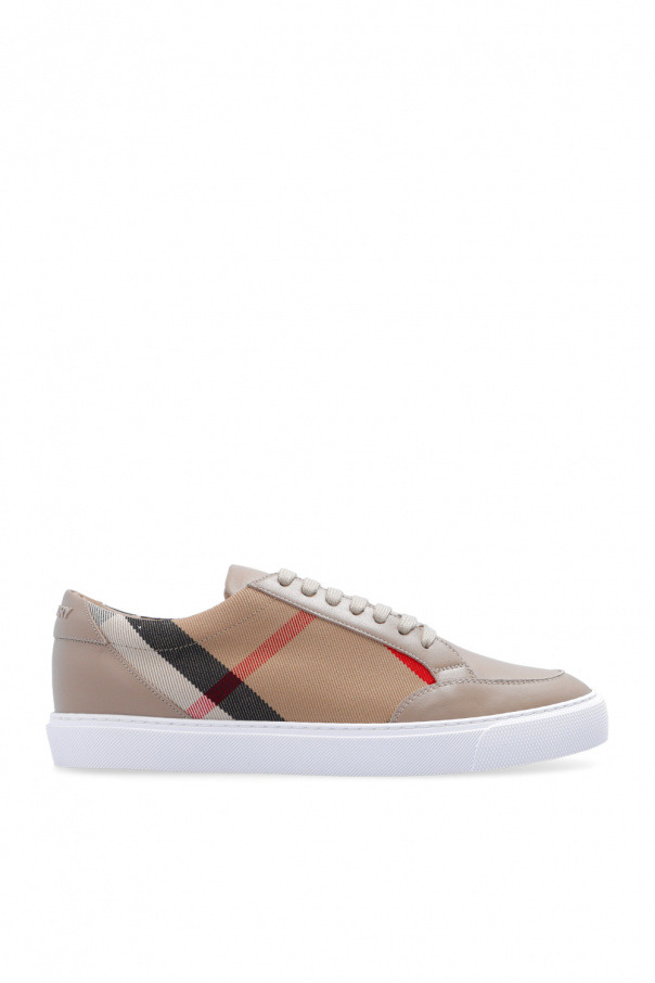 Check Cotton Sneakers