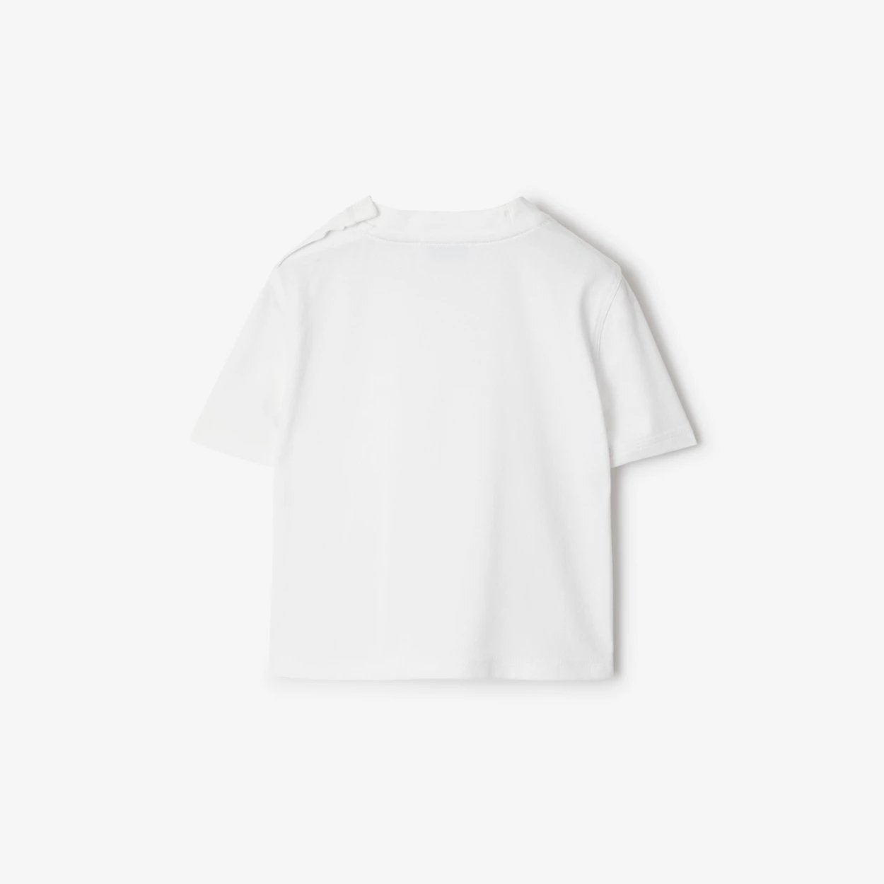 Check Label Cotton T-shirt, view 4