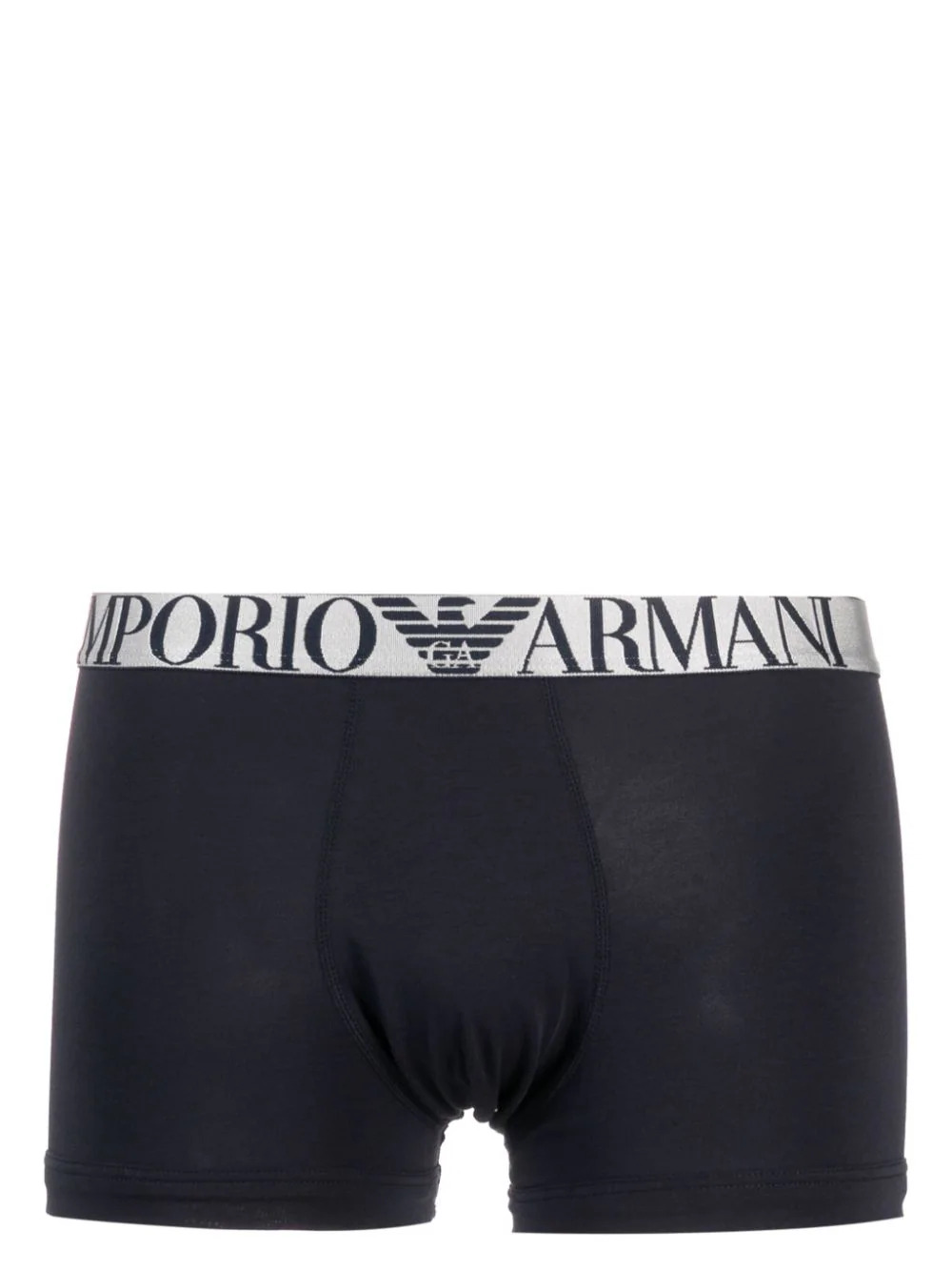 Three-Pack Of Asv Shiny Logo Waistband Organic-Cotton Boxer Briefs, view 2