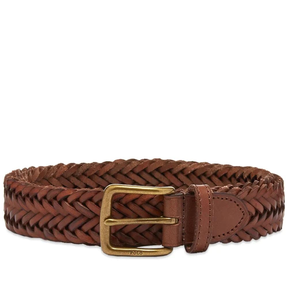Polo Ralph Lauren Leather Woven Belt