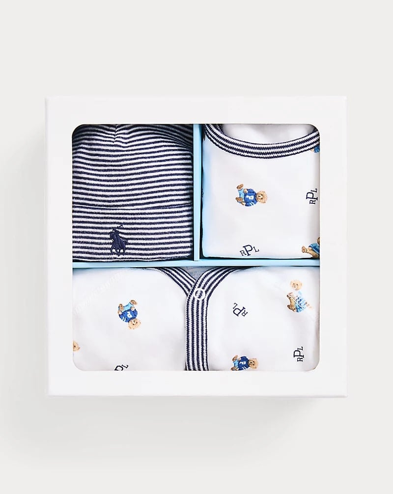 Polo Ralph Lauren Polo Bear Cotton Three-Piece Gift Set