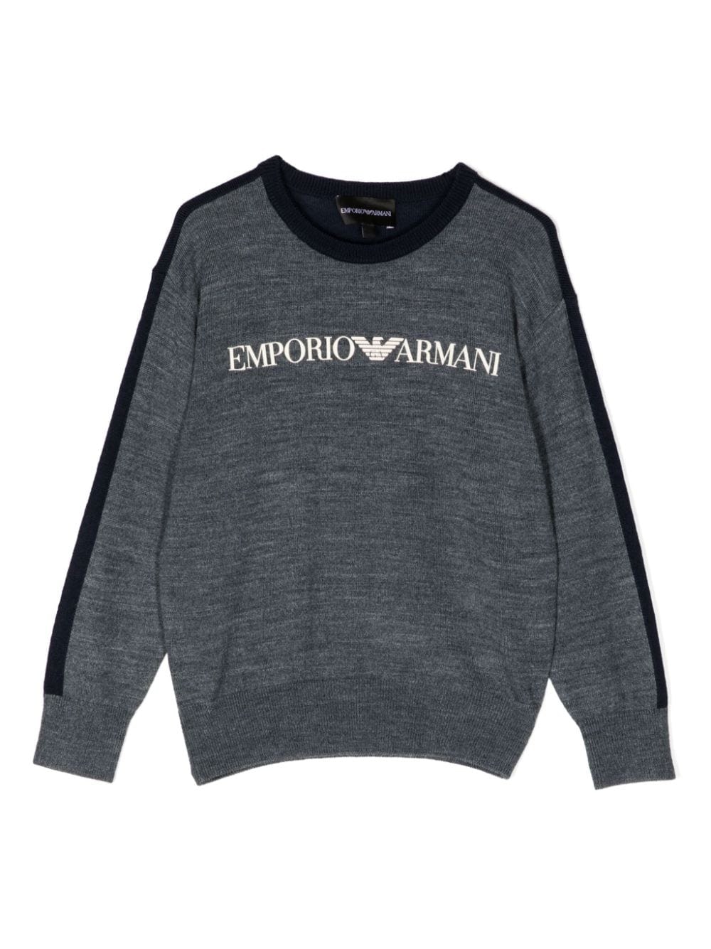 Kids Logo-Embroidered Round-Neck Jumper