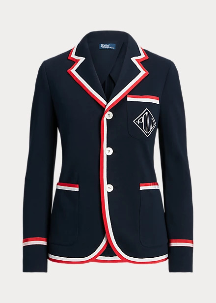 Polo Ralph Lauren Grosgrain-Trim Terry Blazer
