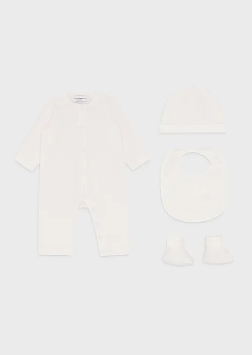 Kids Gift Set Consisting Of Op-Art Eagle Booties, Bib, Onesie And Beanie, view 5