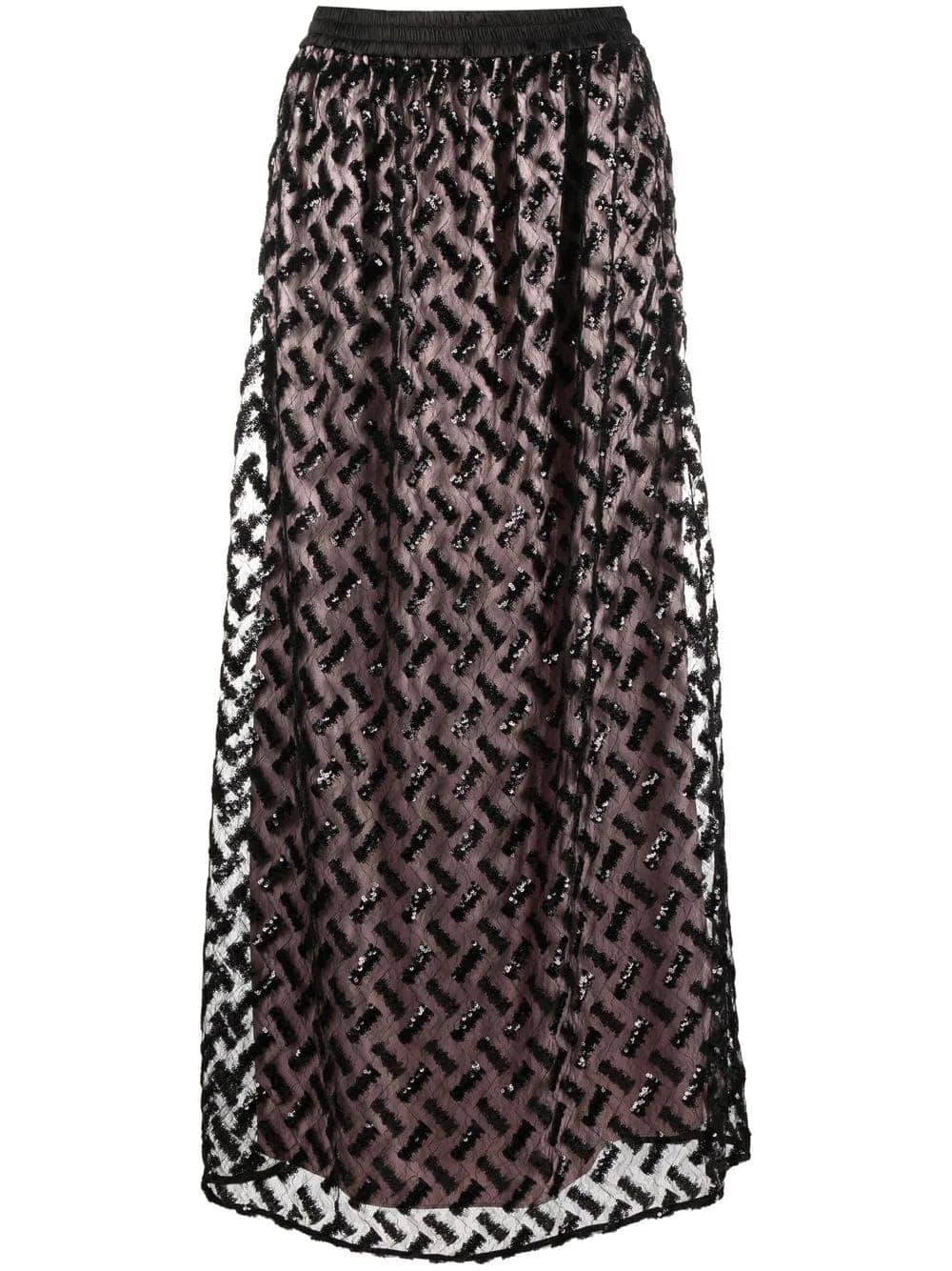 Long Skirt With Sequins