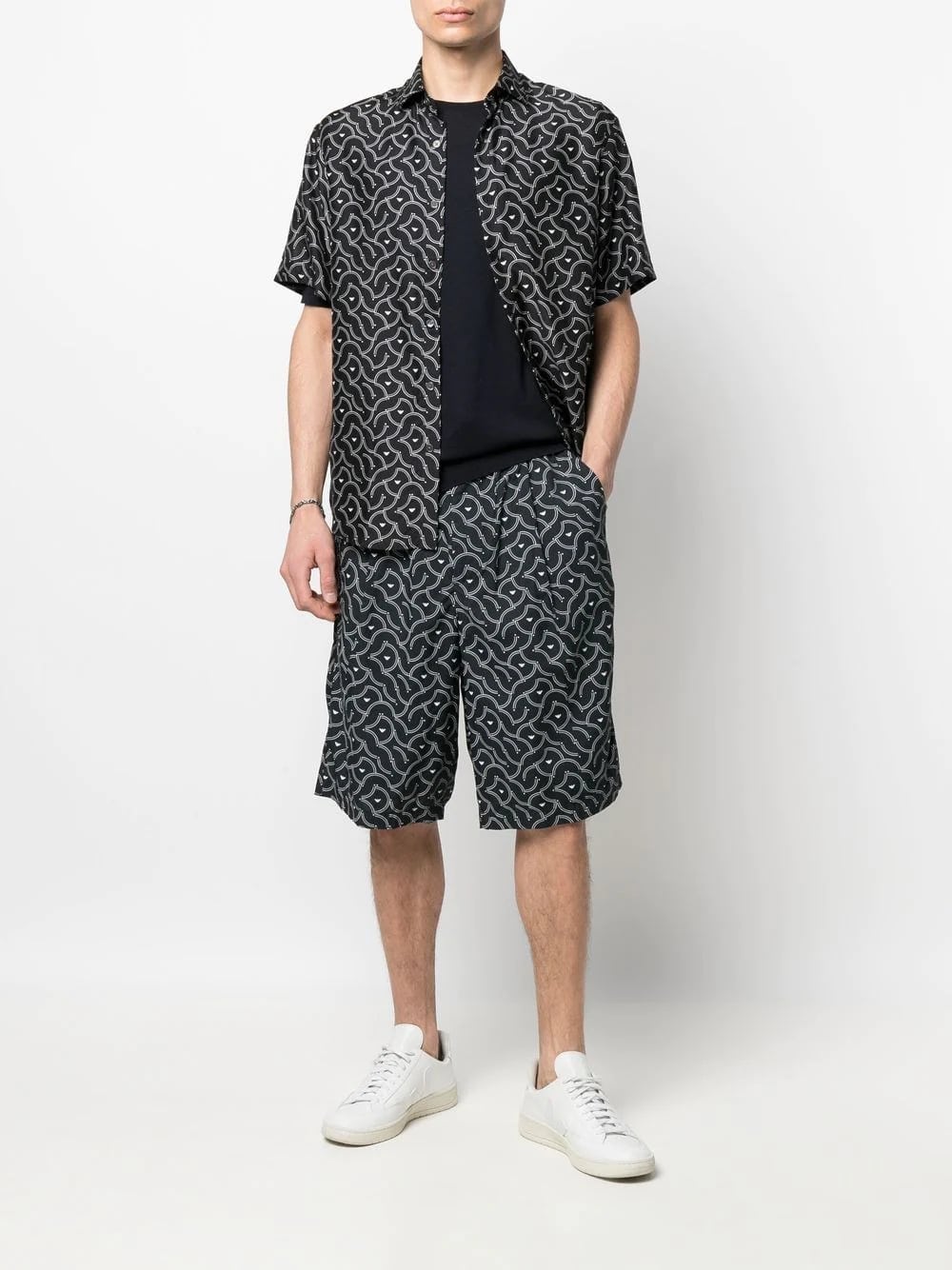 geometric pattern shorts