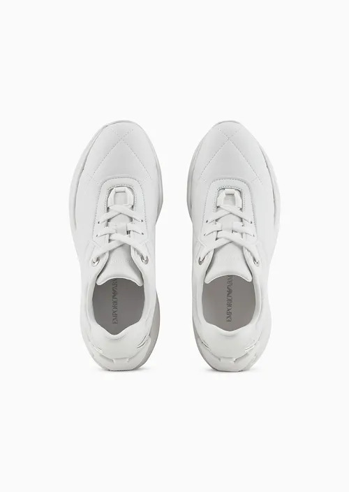 Quilted Nappa Leather Sneakers, view 3
