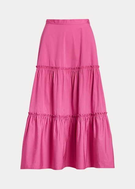 Polo Ralph Lauren Tiered A-Line Cotton Skirt