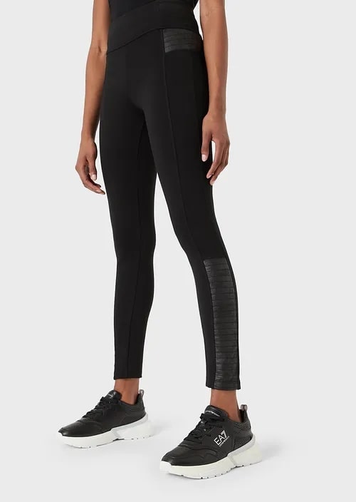 Ea7 Winter Essentials Leggings With Inserts, view 2