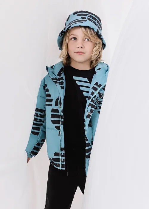 Kids  Jersey T-Shirt With Oversized Eagles, view 2
