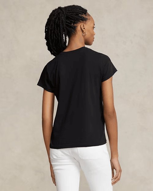 Cotton Jersey Crewneck T-Shirt, view 4