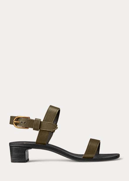 Polo Ralph Lauren Leather Heeled Sandal