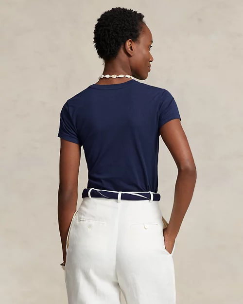 Cotton Jersey Crewneck T-Shirt, view 3