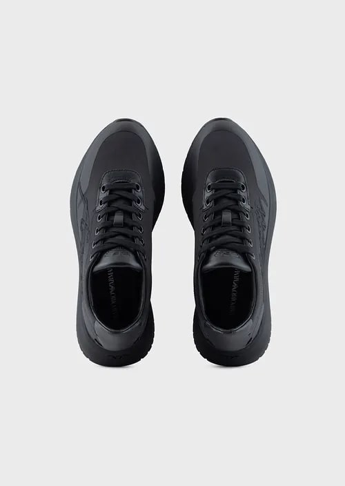 Nylon Sneakers With Travel Essentials Signature Logo Embroidery, view 3