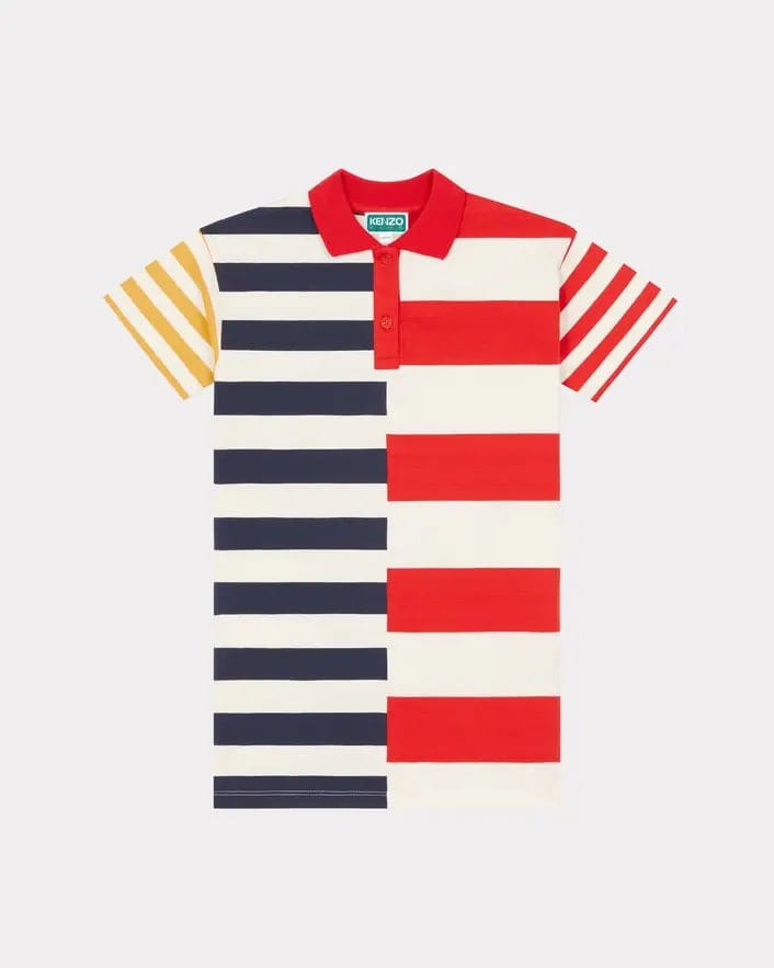 Kids Short-Sleeved Cotton Dress 'Sailor'