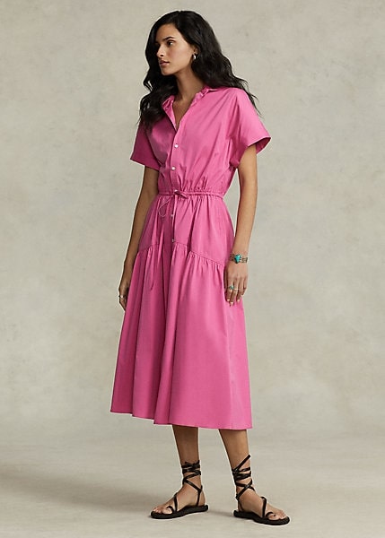 Polo Ralph Lauren Drawstring Cotton Shirtdress, view 2