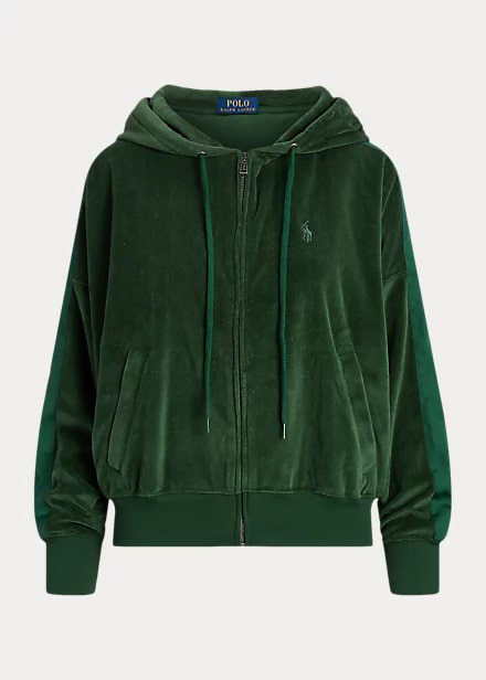 Polo Ralph Lauren Velour Full-Zip Hoodie