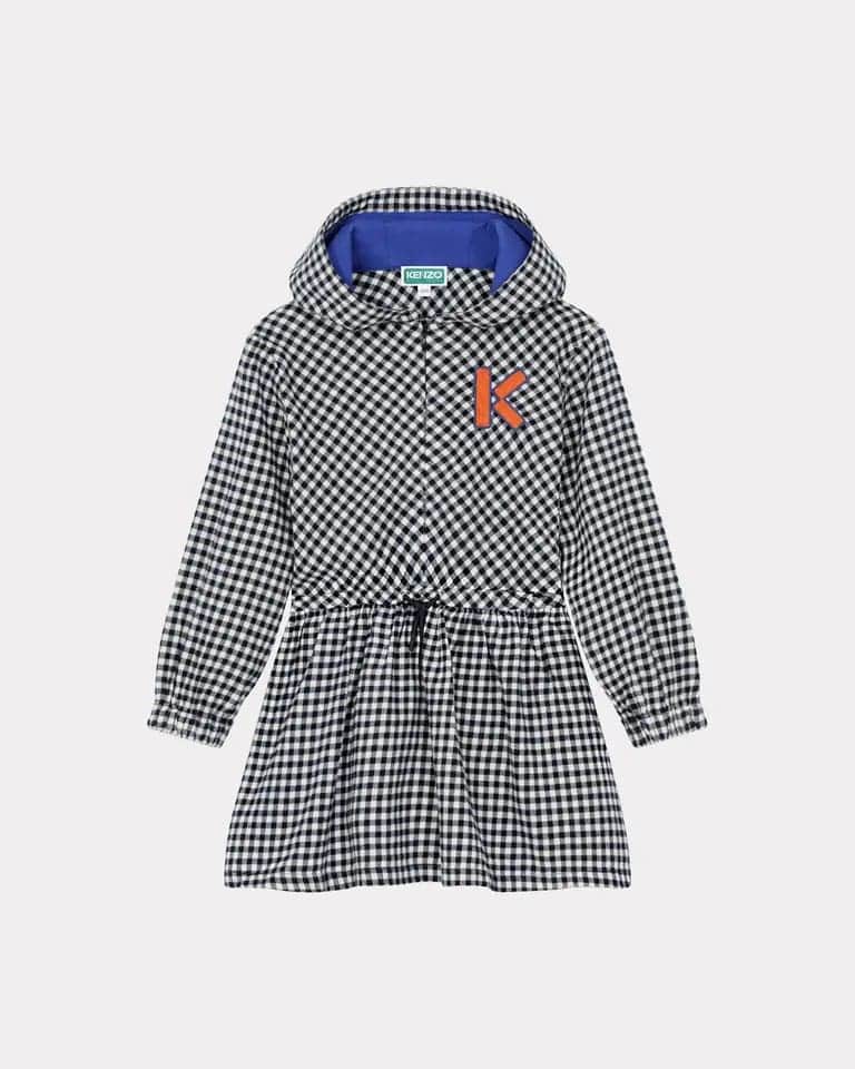 Kids Hooded Flannel Dress