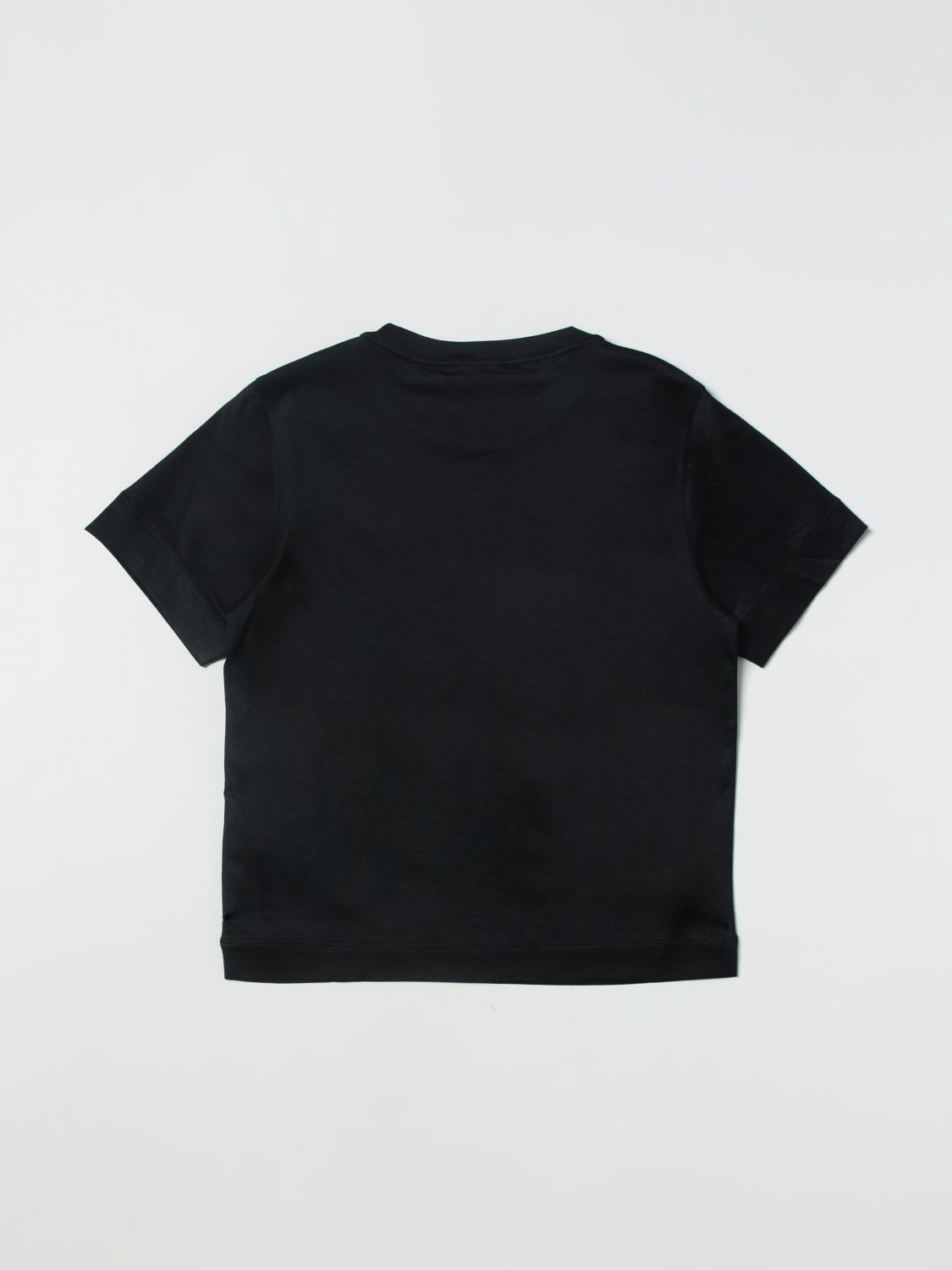 Tencel Blend Jersey T-Shirt With Ea Logo Embroidery, view 2