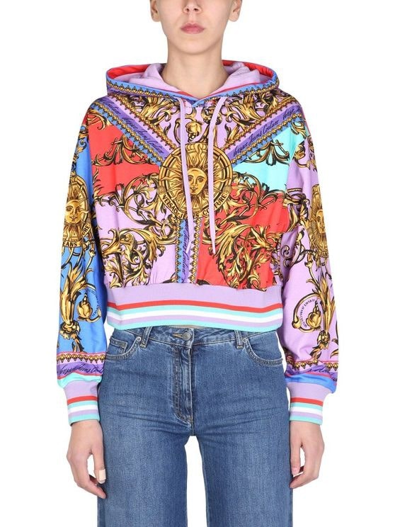 Versace Jeans Couture
Sun Flower Garland print hoodie