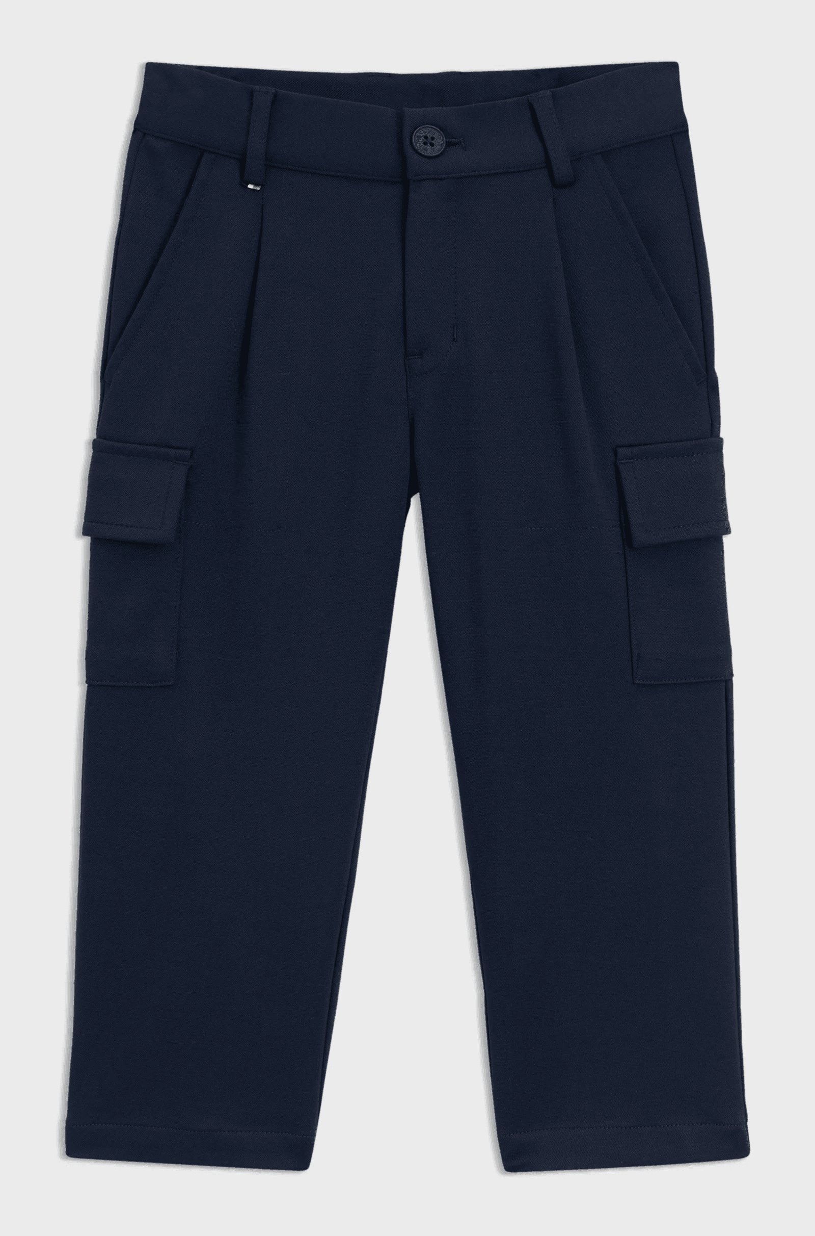 Kids' loose-fit cargo trousers in stretch fabric, view 7