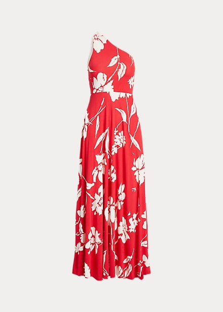 Polo Ralph Lauren Floral One-Shoulder Cocktail Dress