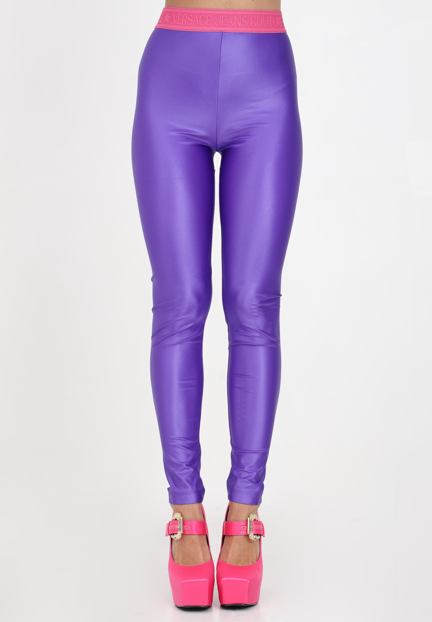 Leggings With Logoed Band