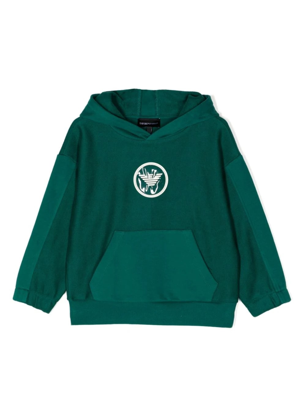Kids Logo-Patch Panelled Hoodie